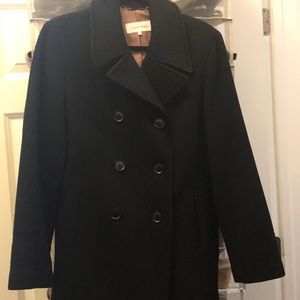 Calvin Klein black pea coat